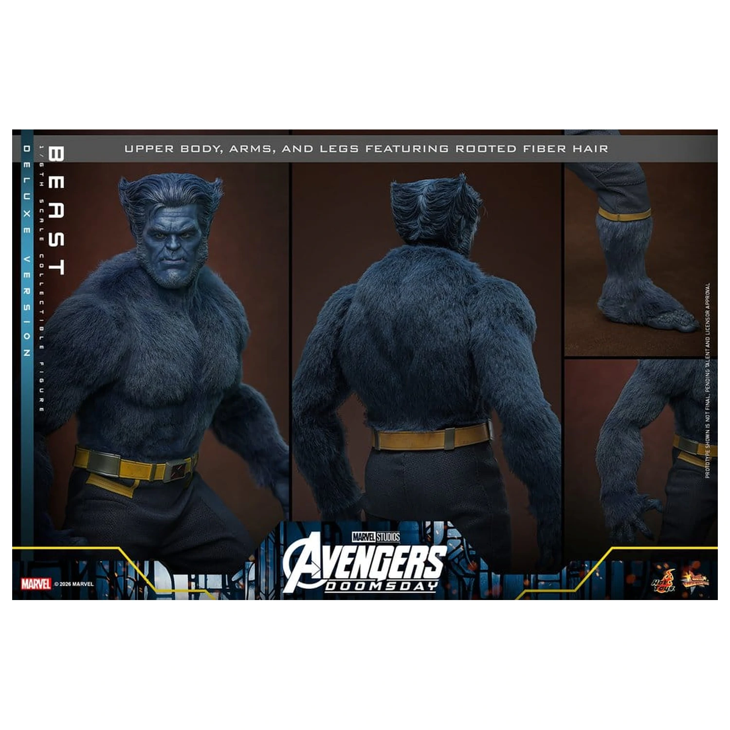 Marvel X-Men Movie Masterpiece akcijska figura 1/6 Beast (Deluxe Version) 33 cm fotografija izdelka