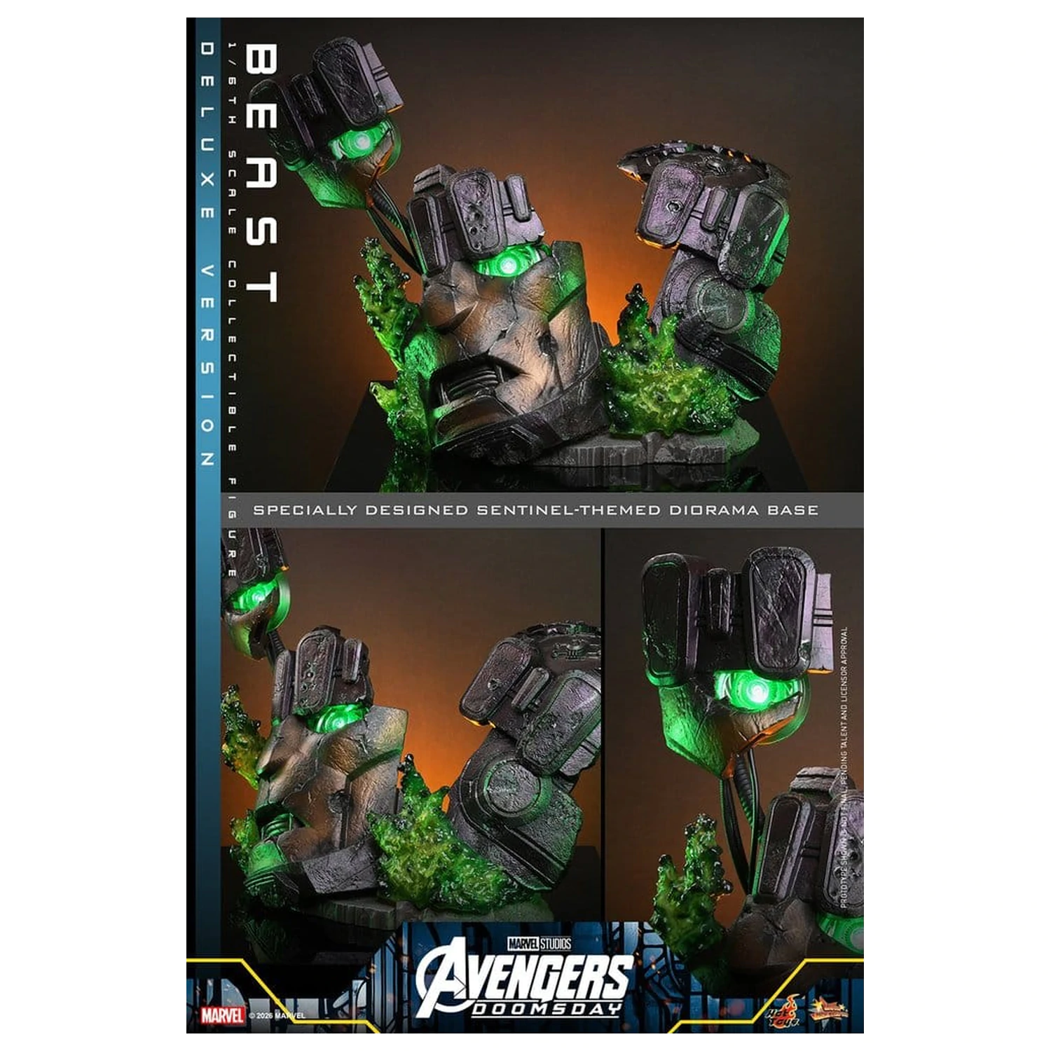 Marvel X-Men Movie Masterpiece akcijska figura 1/6 Beast (Deluxe Version) 33 cm fotografija izdelka