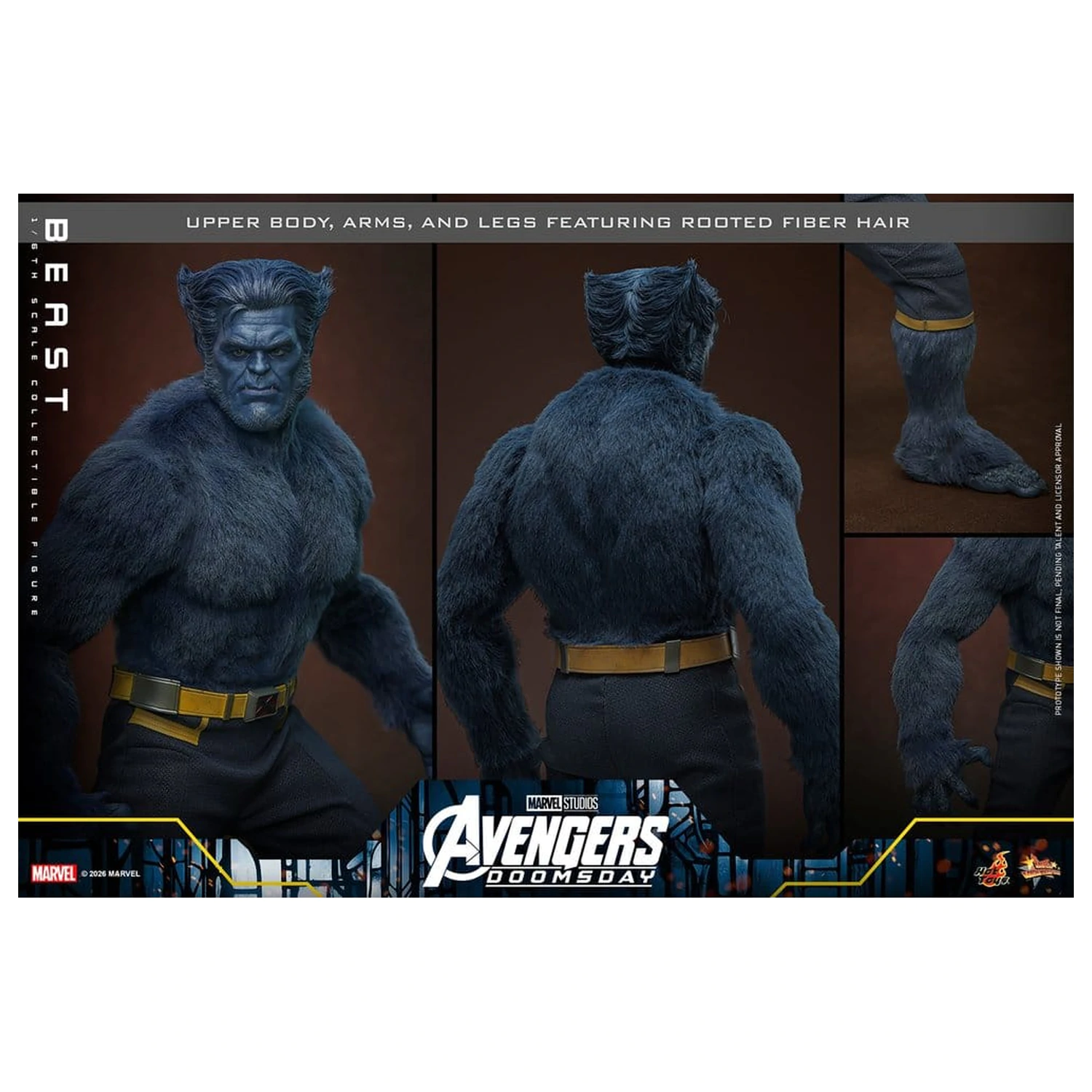 Marvel X-Men Movie Masterpiece akcijska figura 1/6 Beast (Deluxe Version) 33 cm fotografija izdelka