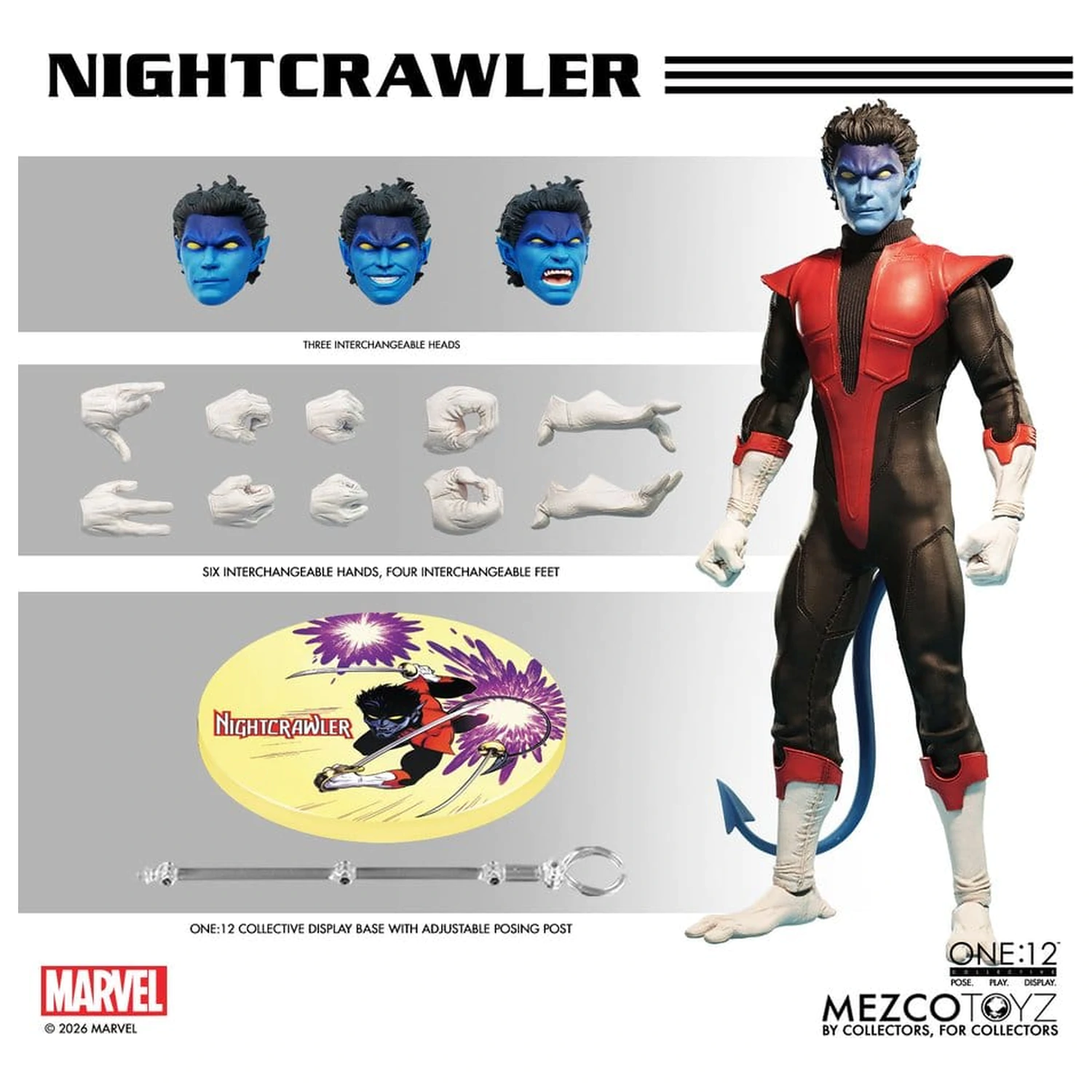 Marvel X-Men One:12 Collective akcijska figura 1/12 Nightcrawler 16 cm fotografija izdelka