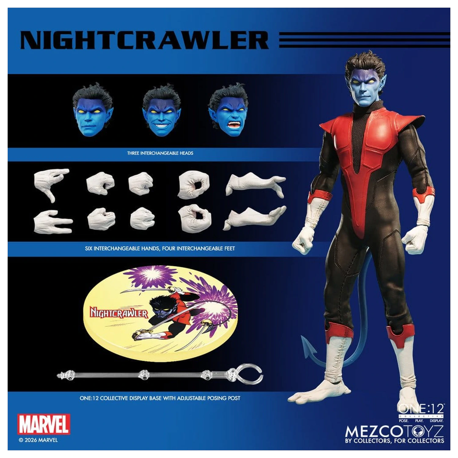 Marvel X-Men One:12 Collective akcijska figura 1/12 Nightcrawler 16 cm fotografija izdelka