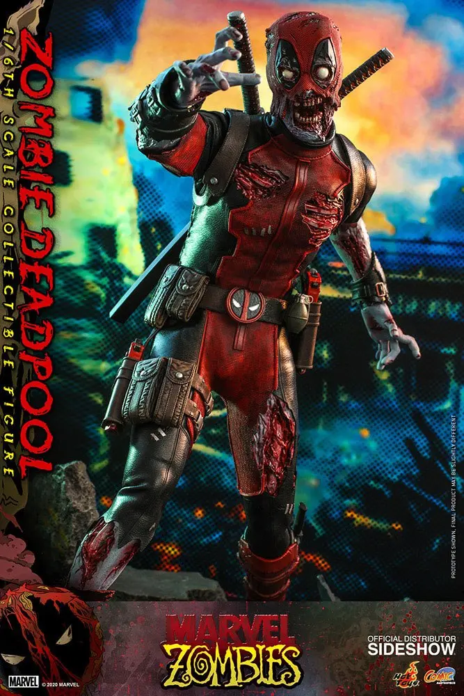 Marvel Zombies Comic Masterpiece akcijska figura 1/6 Zombie Deadpool 31 cm fotografija izdelka