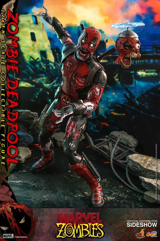 Marvel Zombies Comic Masterpiece akcijska figura 1/6 Zombie Deadpool 31 cm fotografija izdelka