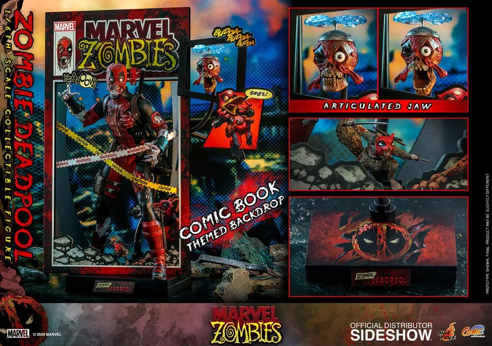 Marvel Zombies Comic Masterpiece akcijska figura 1/6 Zombie Deadpool 31 cm fotografija izdelka