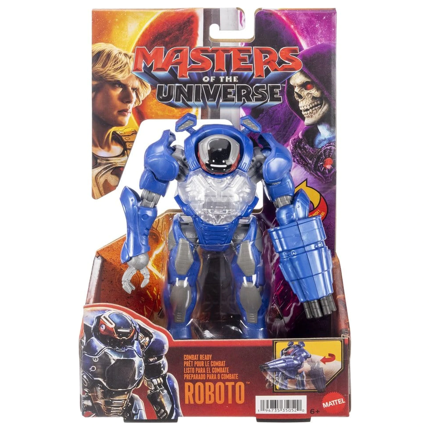 Masters of the Universe 2026 Movie Feature Akcijska figura Combat Ready Roboto 14 cm fotografija izdelka