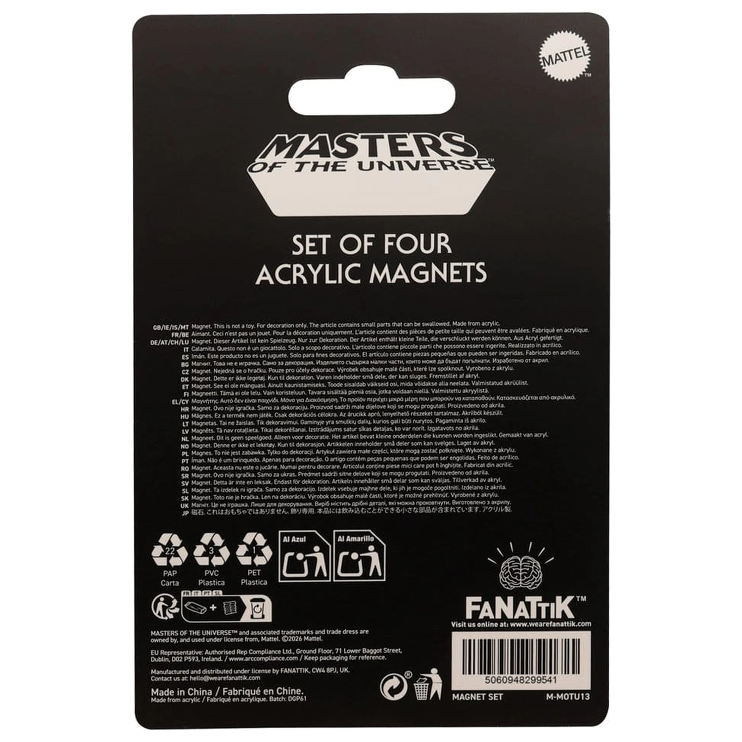 Masters of the Universe Magneti 4-paket fotografija izdelka