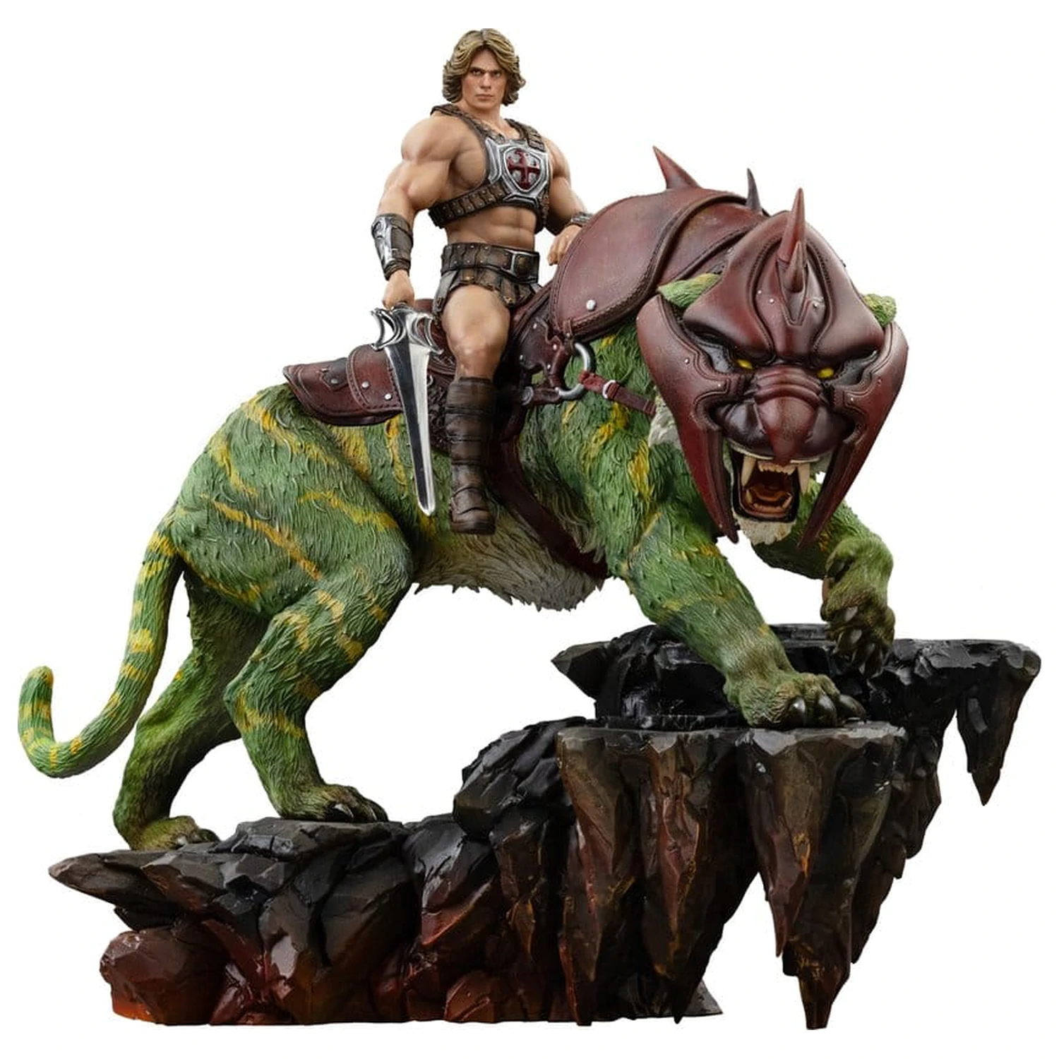 Masters of the Universe Art Scale kip 1/10 He-Man in Battle Cat 33 cm fotografija izdelka