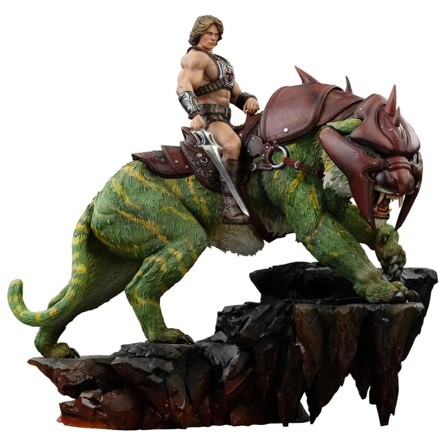 Masters of the Universe Art Scale kip 1/10 He-Man in Battle Cat 33 cm fotografija izdelka