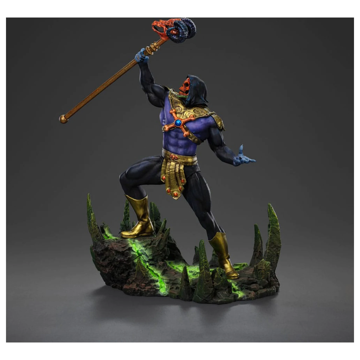 Masters of the Universe Art Scale kip 1/10 Skeletor Disco Ver. 28 cm fotografija izdelka