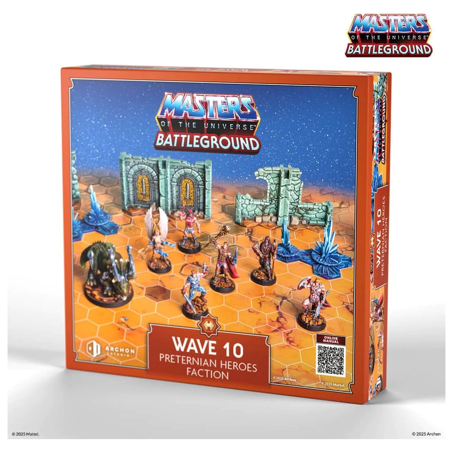 Masters of the Universe: Battleground Miniatures Igra Val 10: Preternian Heroes Faction *German Version* fotografija izdelka