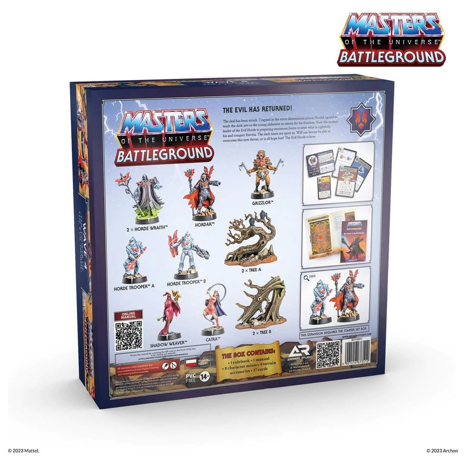 Masters of the Universe: Battleground Igra miniatur Wave 4: The Power of the Evil Horde *angleška različica* fotografija izdelka