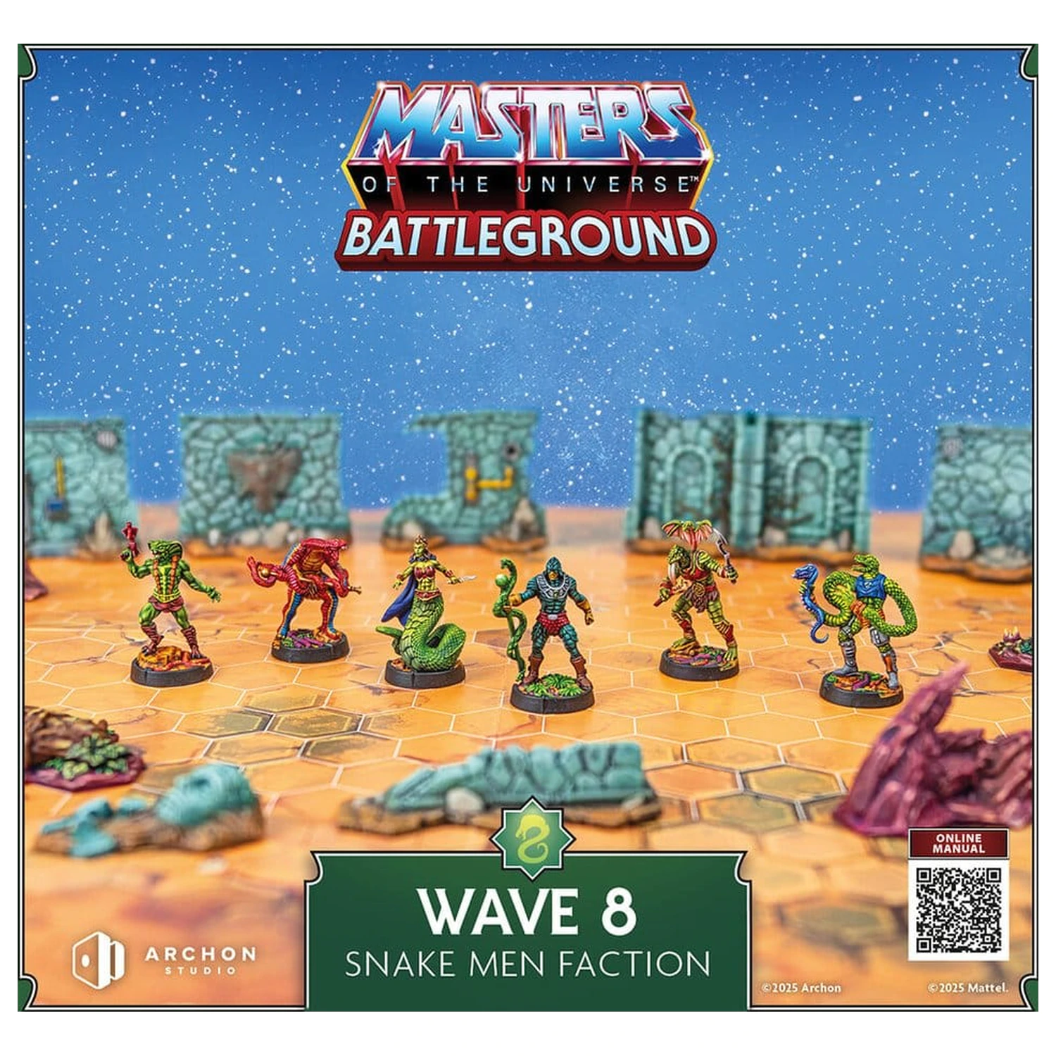 Masters of the Universe: Battleground Igra miniatur Val 8: Frakcija Snake Men *angleška različica* fotografija izdelka