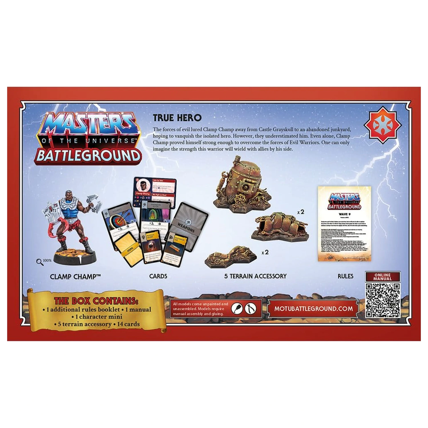 Masters of the Universe: Battleground Miniatures Game Wave 9: Masters of the Universe Faction *angleška verzija* fotografija izdelka