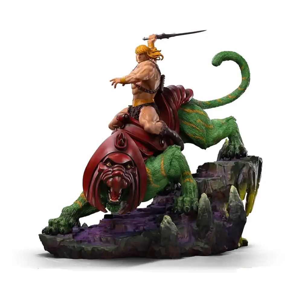 Masters of the Universe Deluxe Art Scale Kip 1/10 He-man in Battle Cat 31 cm fotografija izdelka