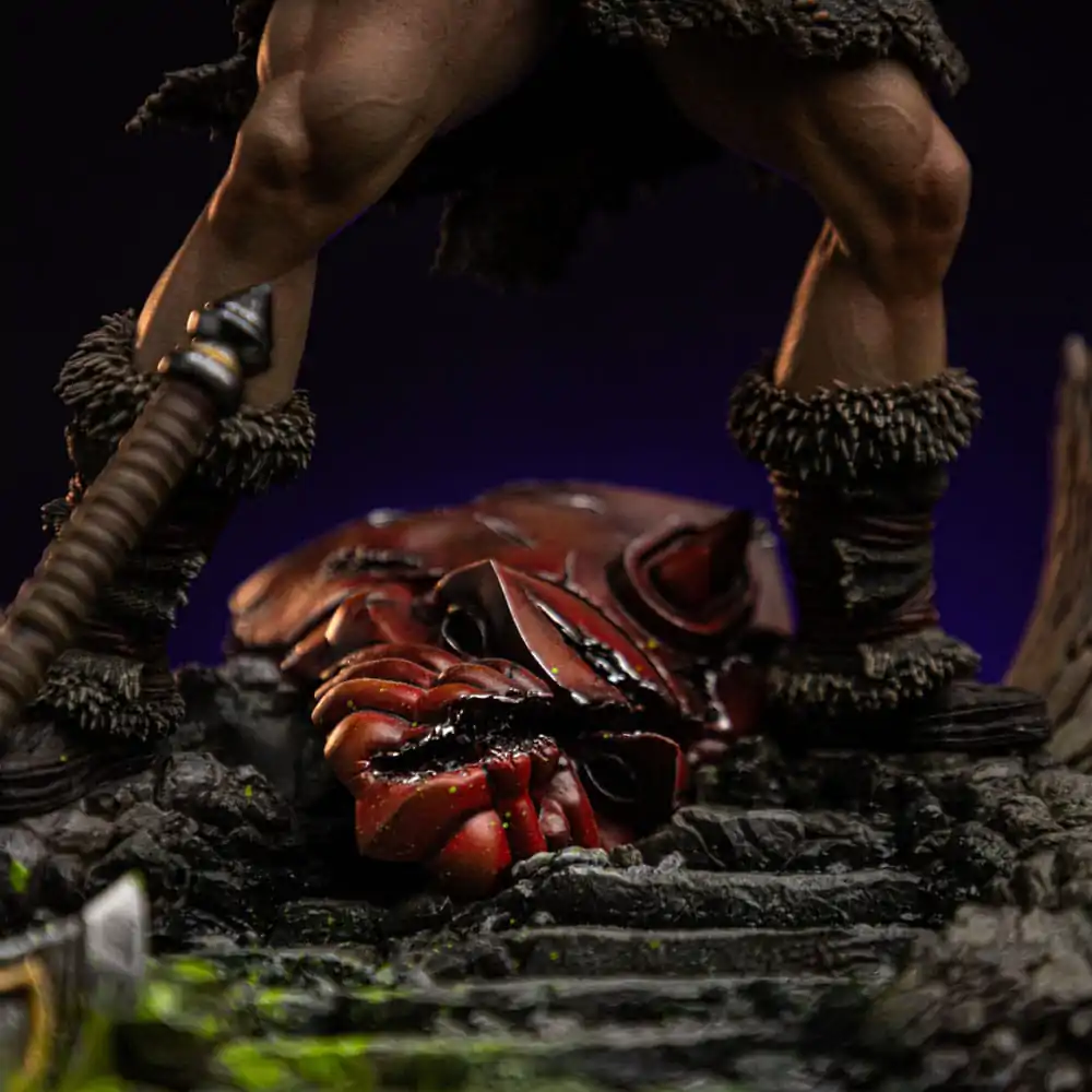 Masters of the Universe Deluxe umetniška lestvica Statue 1/10 He-Man Unleashed 34 cm fotografija izdelka