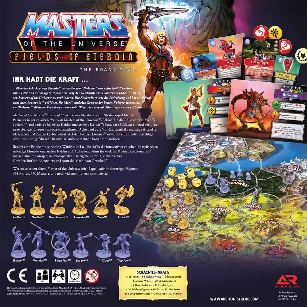 Masters of the Universe družabna igra Fields of Eternia *German Edition* fotografija izdelka