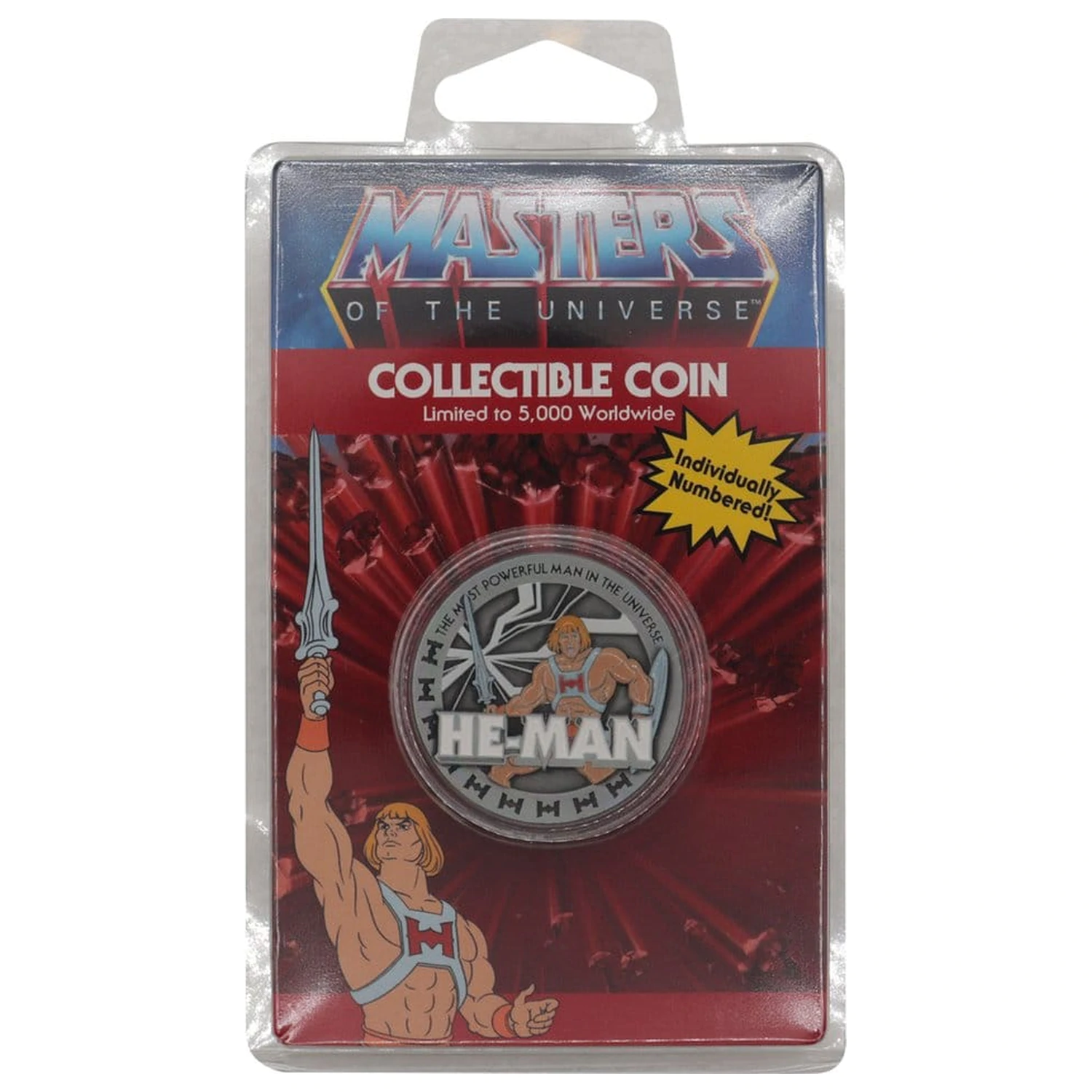 Masters of the Universe zbirateljski kovanec He-Man Limited Edition fotografija izdelka