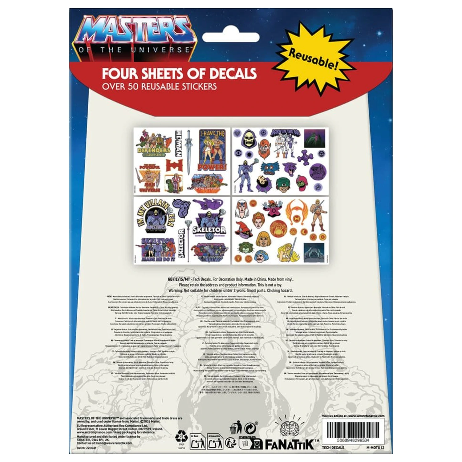 Masters of the Universe Tehnični paket nalepk fotografija izdelka