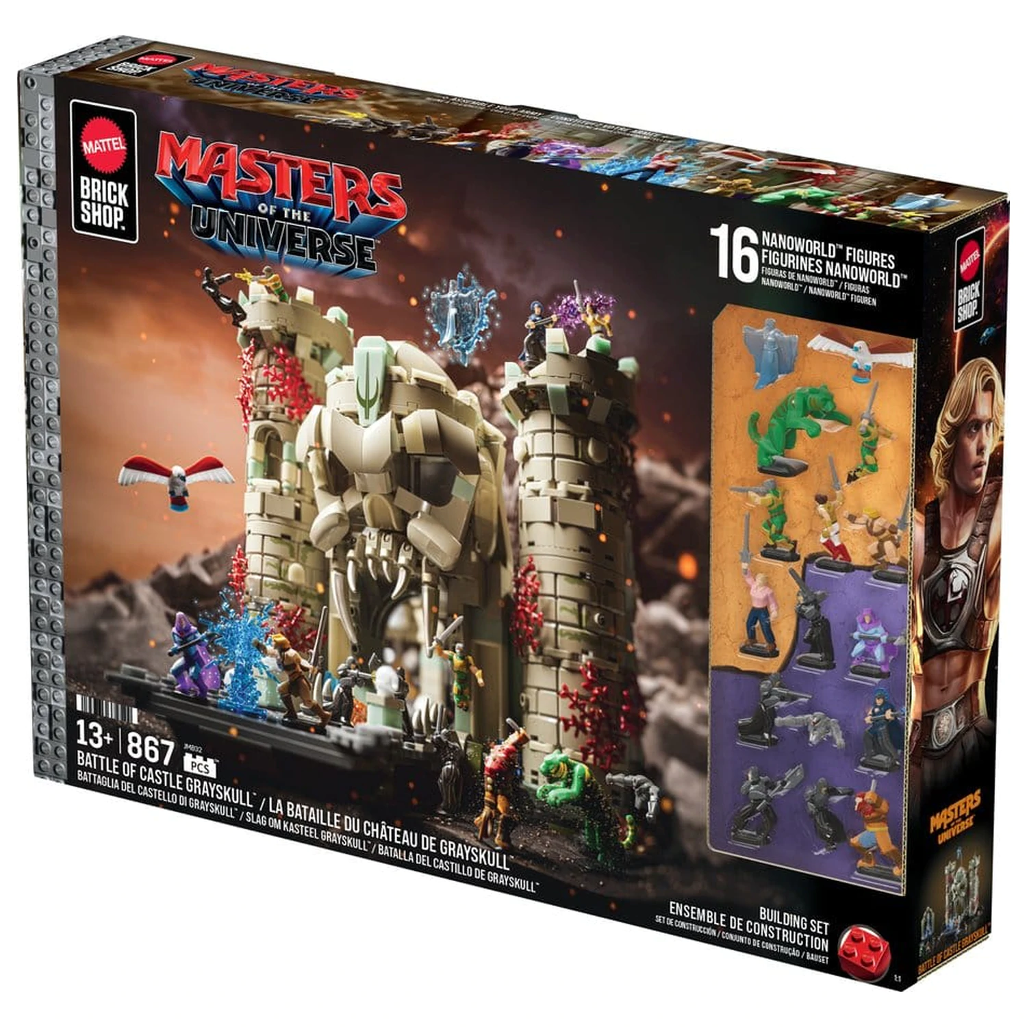 Masters of the Universe Mattel Brick Shop Konstrukcijski set Castle Grayskull fotografija izdelka