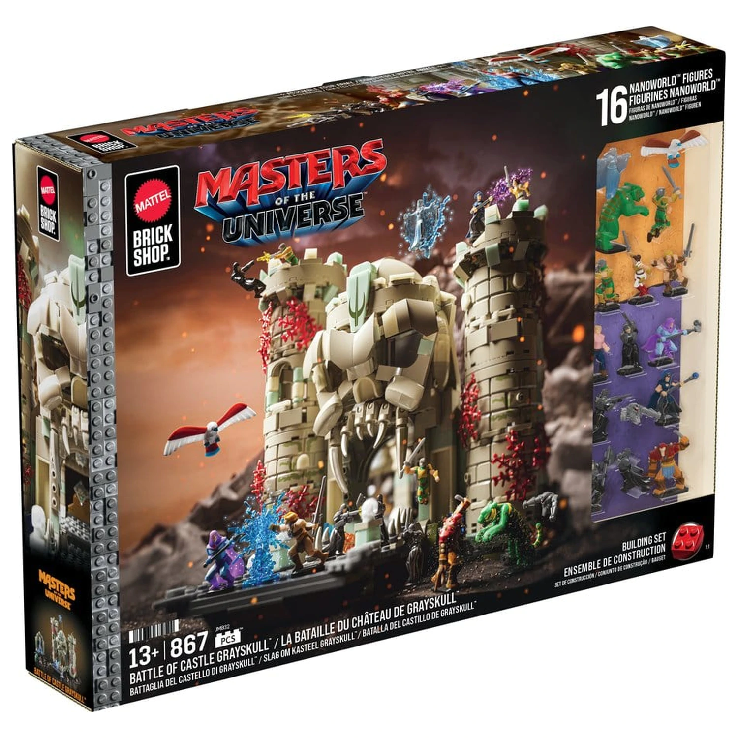 Masters of the Universe Mattel Brick Shop Konstrukcijski set Castle Grayskull fotografija izdelka