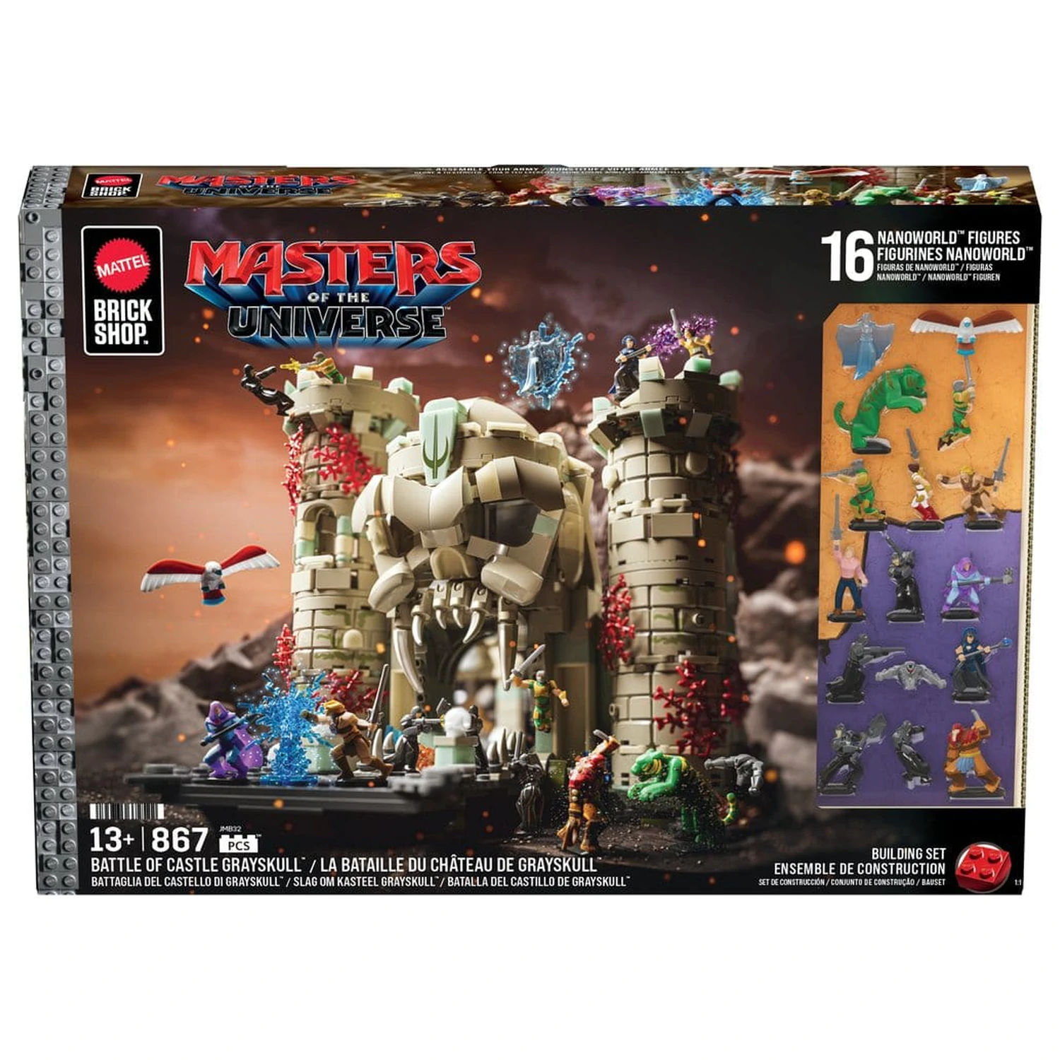 Masters of the Universe Mattel Brick Shop Konstrukcijski set Castle Grayskull fotografija izdelka