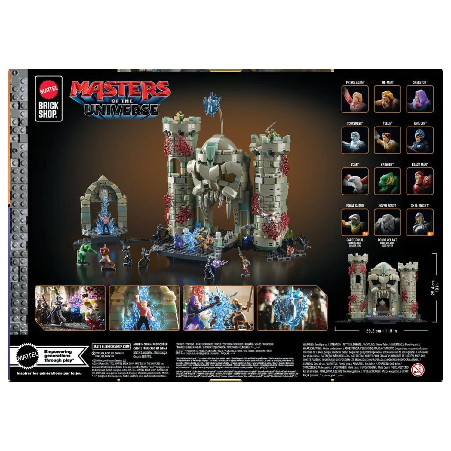 Masters of the Universe Mattel Brick Shop Konstrukcijski set Castle Grayskull fotografija izdelka