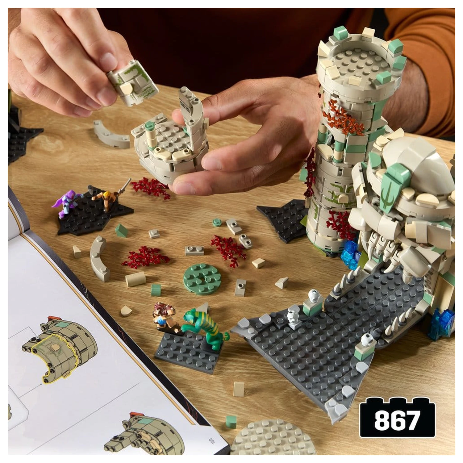 Masters of the Universe Mattel Brick Shop Konstrukcijski set Castle Grayskull fotografija izdelka