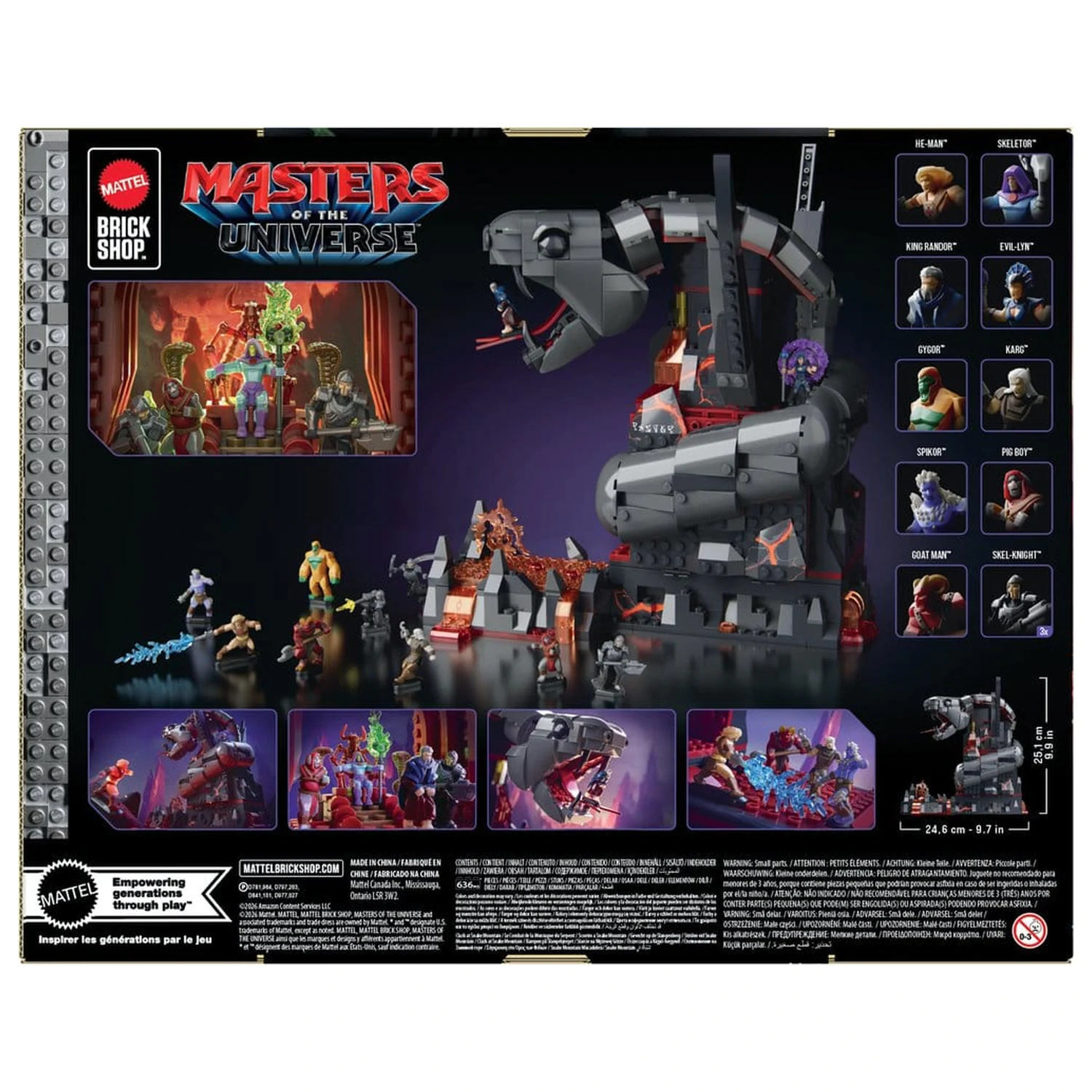 Masters of the Universe Mattel trgovina z opeko komplet za sestavljanje Snake Mountain fotografija izdelka