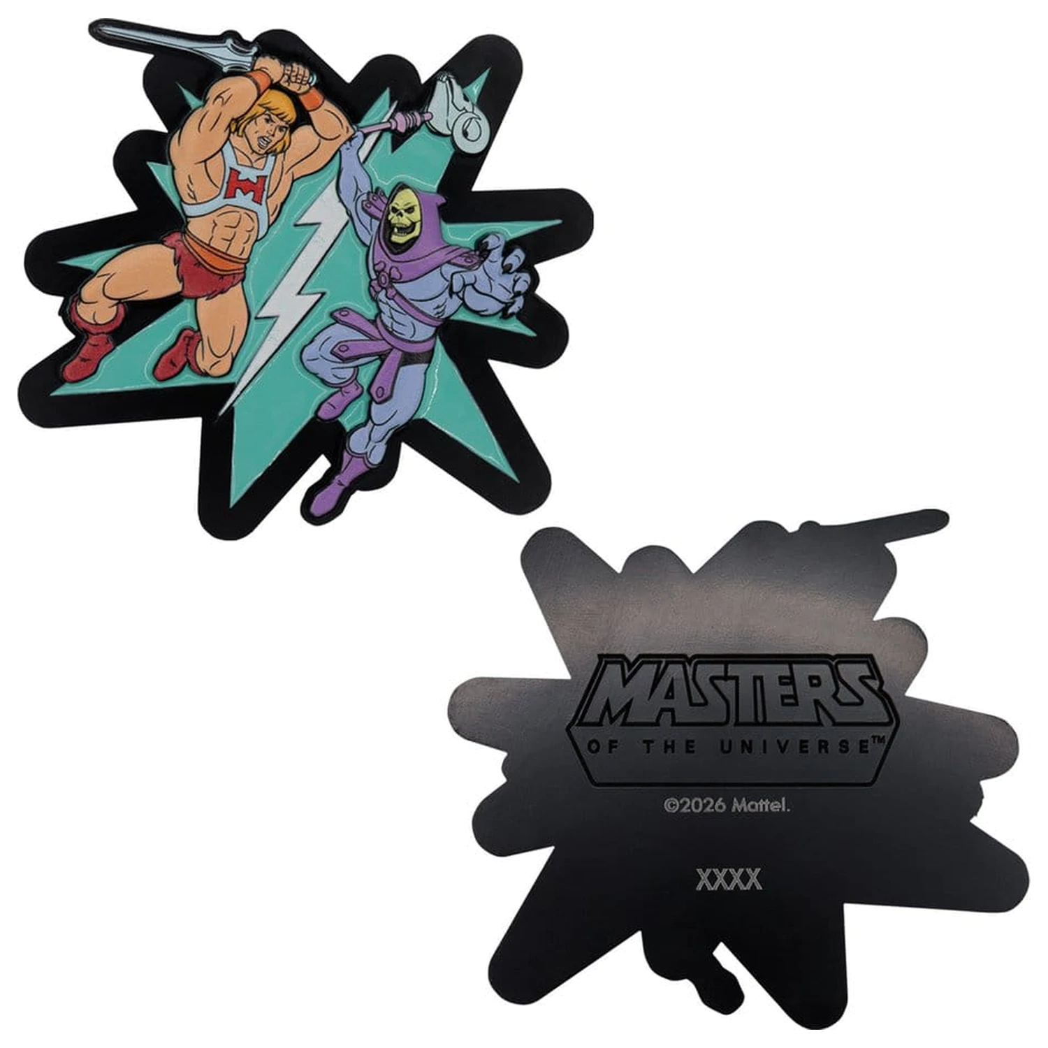 Masters of the Universe Medaljon He-Man proti Skeletorju omejena izdaja fotografija izdelka