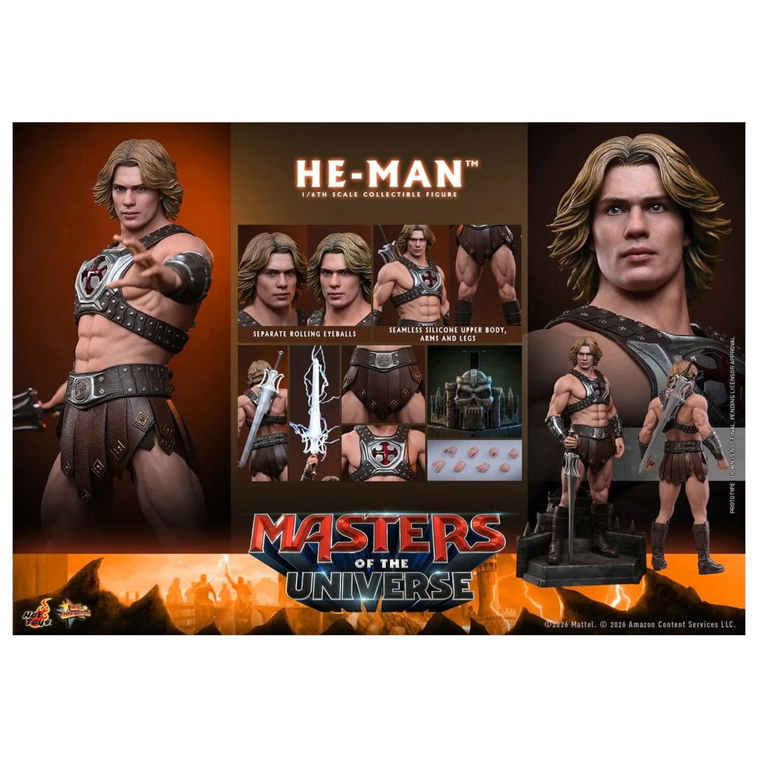 Masters of the Universe filmska mojstrovina akcijska figura 1/6 He-Man 31 cm fotografija izdelka