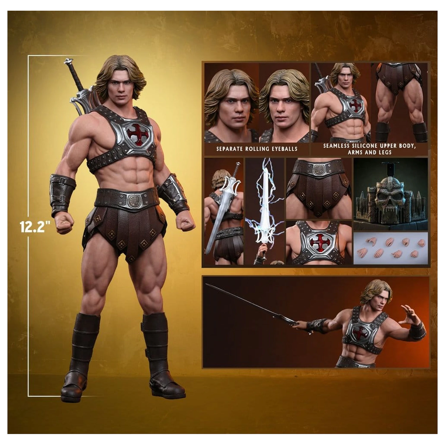 Masters of the Universe filmska mojstrovina akcijska figura 1/6 He-Man 31 cm fotografija izdelka