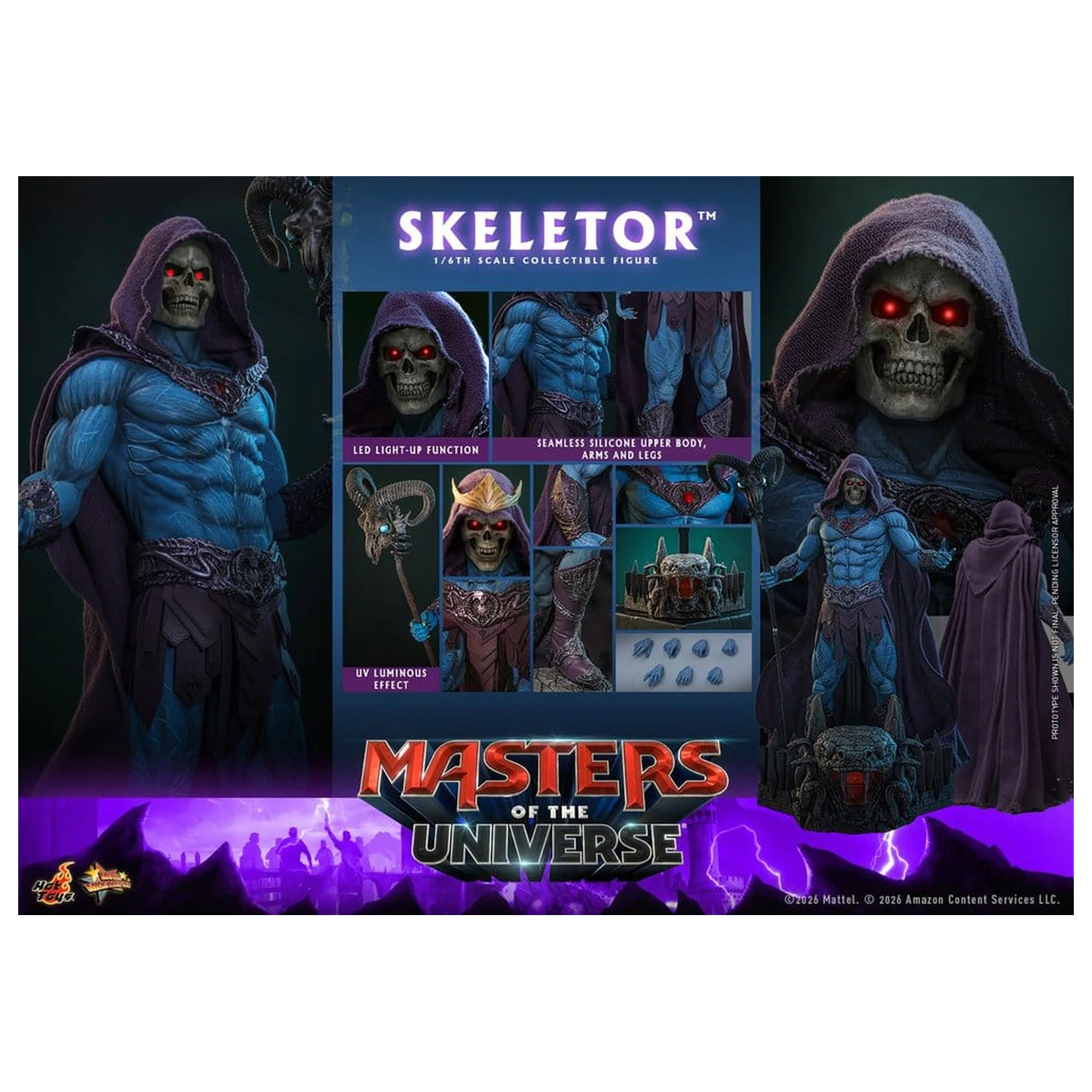 Masters of the Universe Movie Masterpiece akcijska figura 1/6 Skeletor 31 cm fotografija izdelka