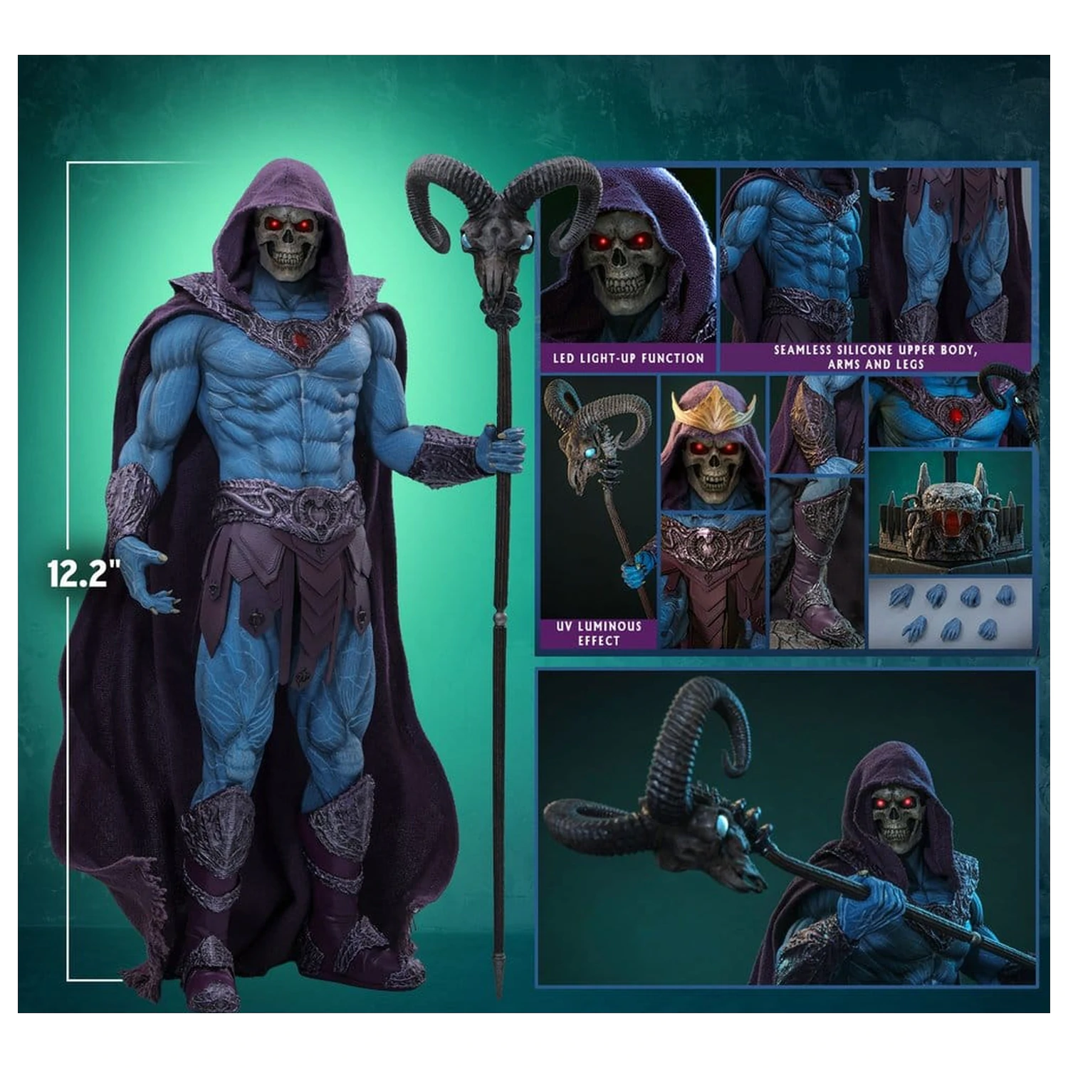 Masters of the Universe Movie Masterpiece akcijska figura 1/6 Skeletor 31 cm fotografija izdelka