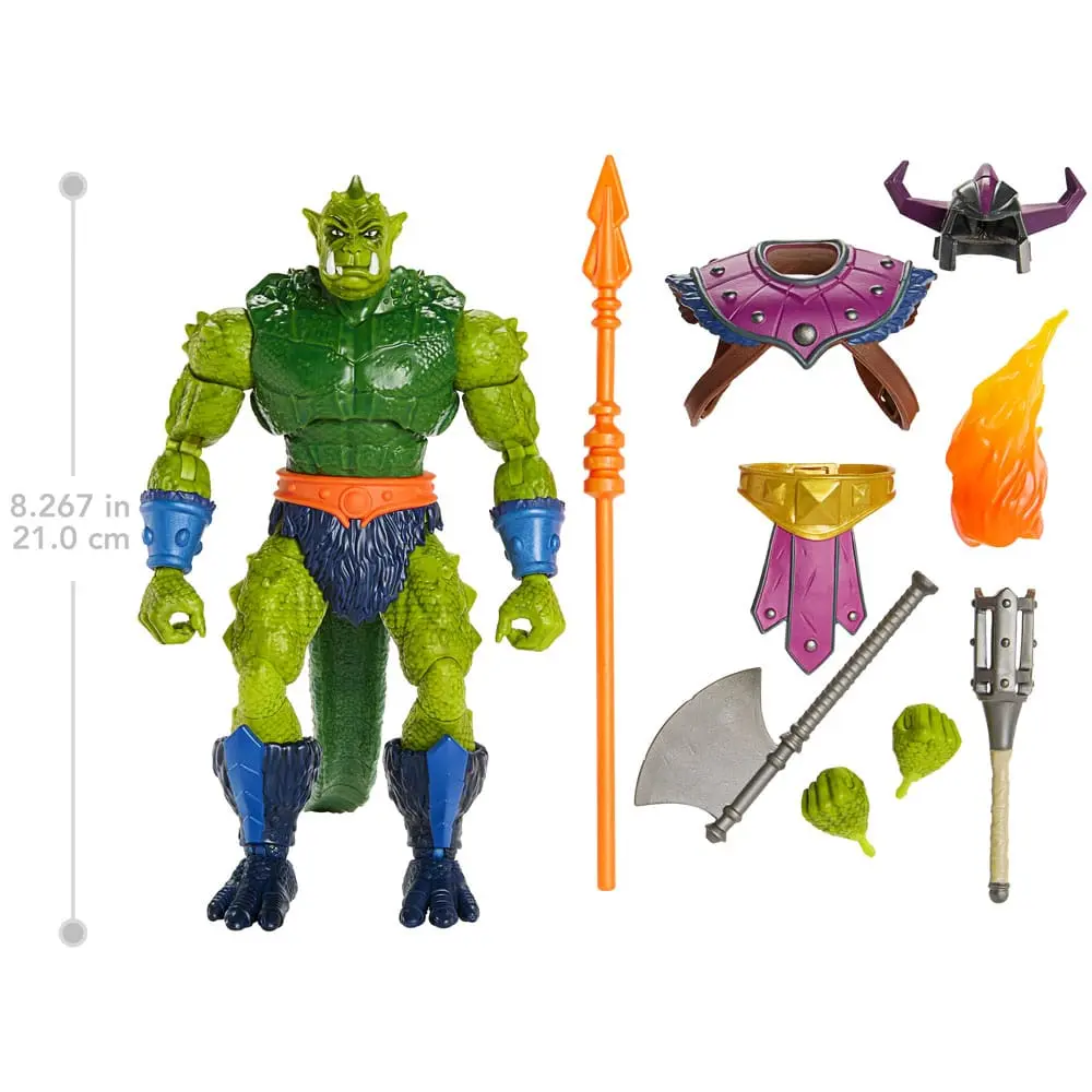 Masters of the Universe: New Eternia Masterverse Deluxe akcijska figura Whiplash 21 cm fotografija izdelka