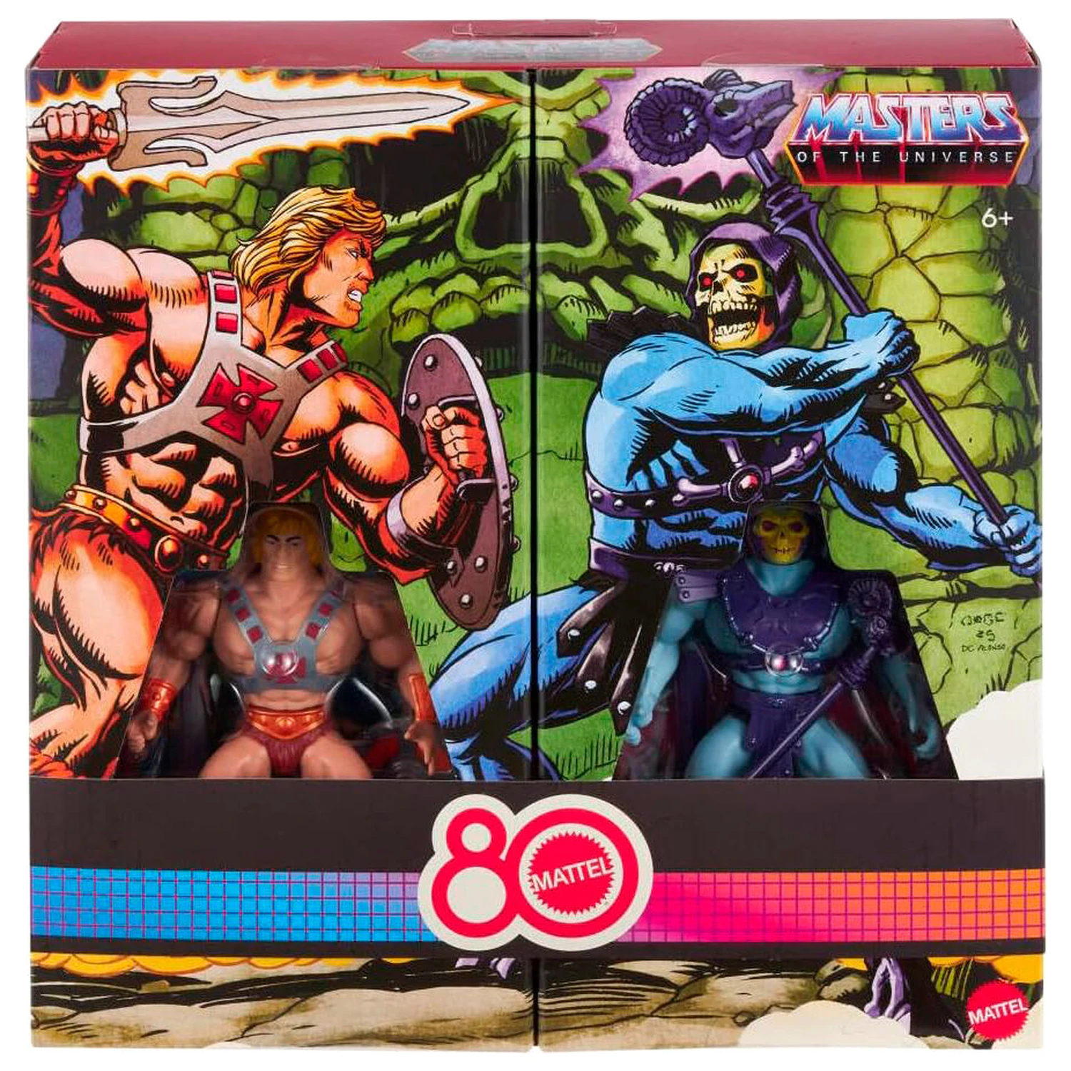 Masters of the Universe Origins 80 Anniversary Mattel He-Man and Skeletor set 2 figur 14cm fotografija izdelka