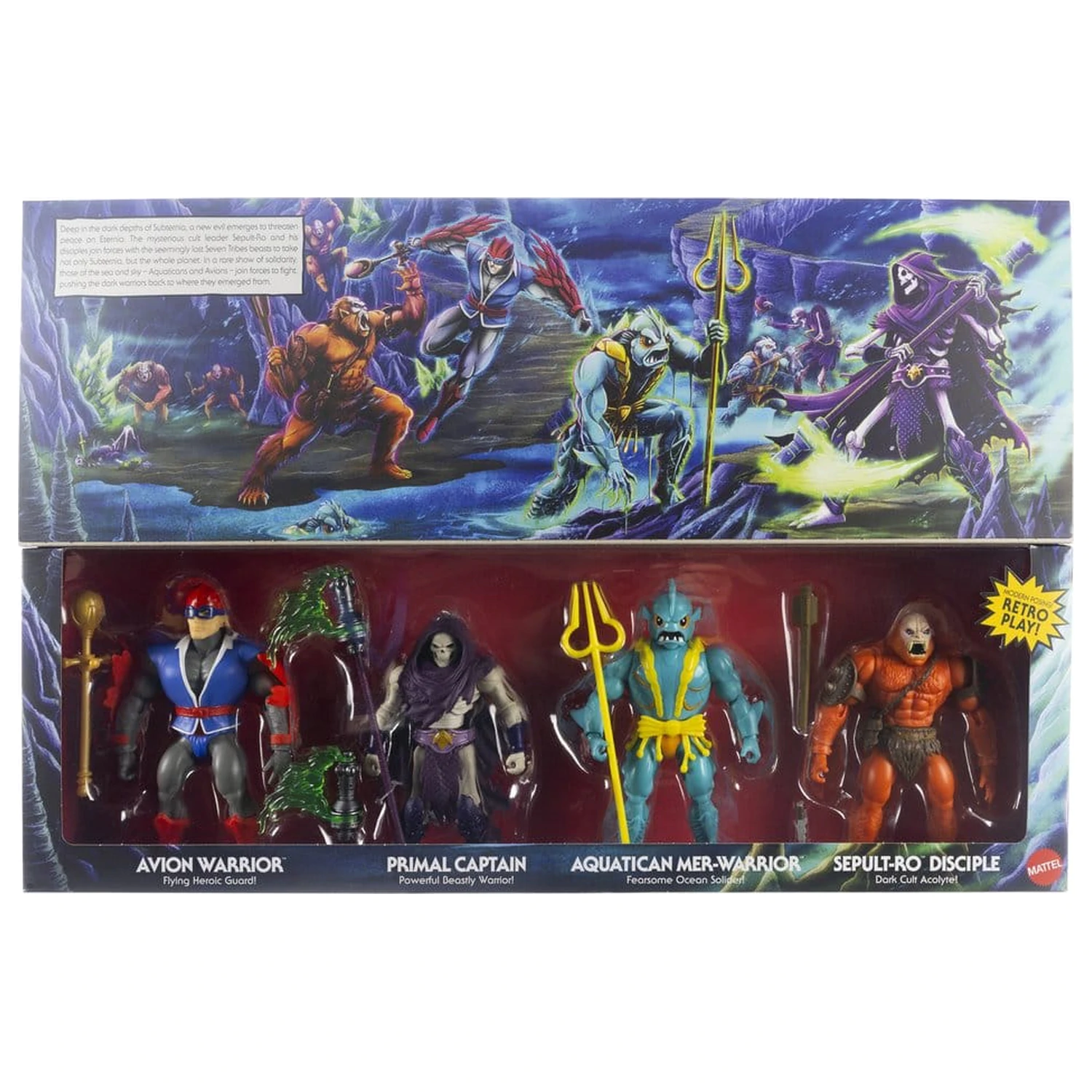 Masters of the Universe Origins akcijski figurni komplet 4 Battle for Subternia 14 cm fotografija izdelka