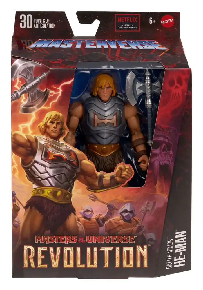 Masters of the Universe: Revolution Masterverse akcijska figura Battle Armor He-Man 18 cm fotografija izdelka