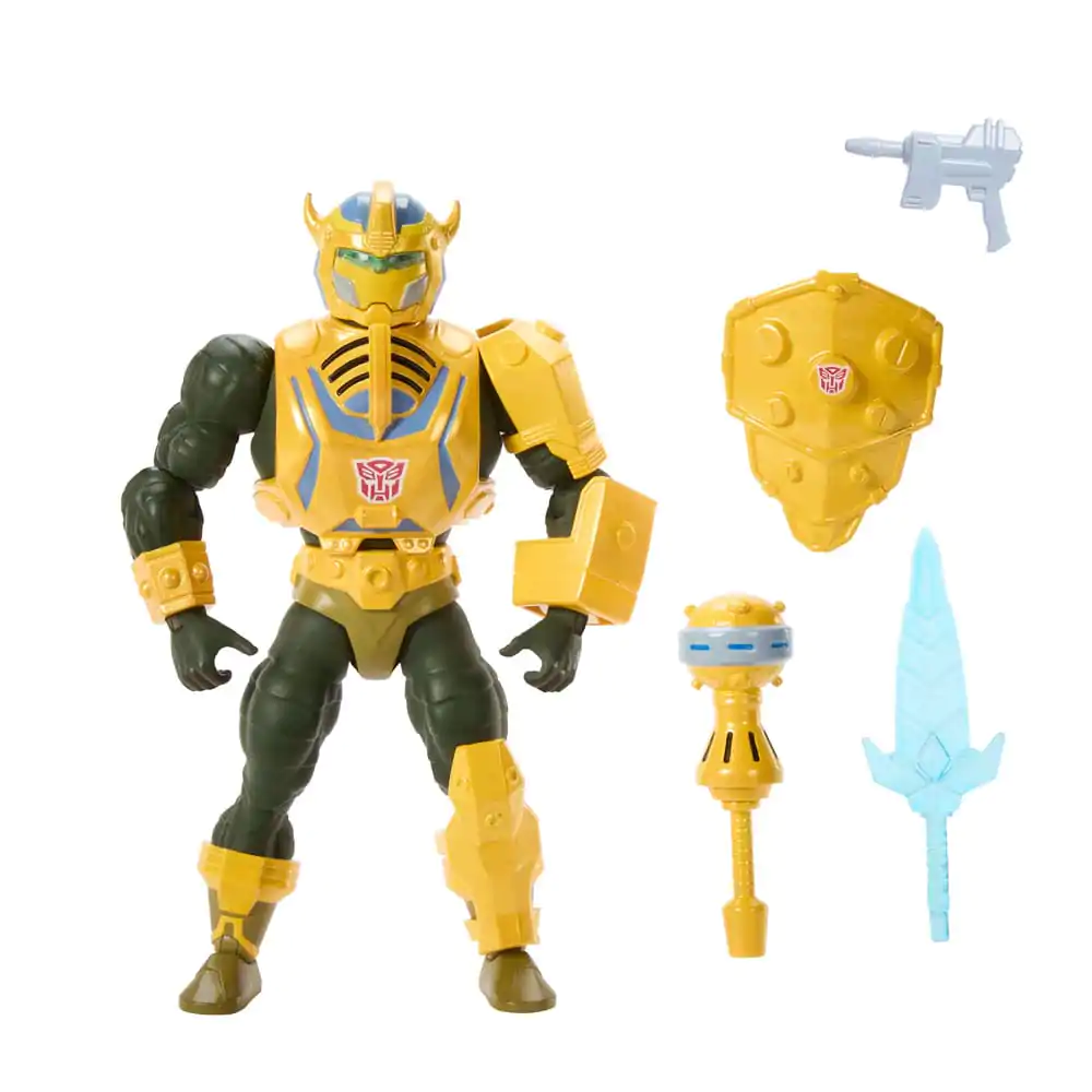 Masters of the Universe x Transformers akcijska figura Bumblebee Armor Man-At-Arms heo evropska ekskluzivna 14 cm fotografija izdelka