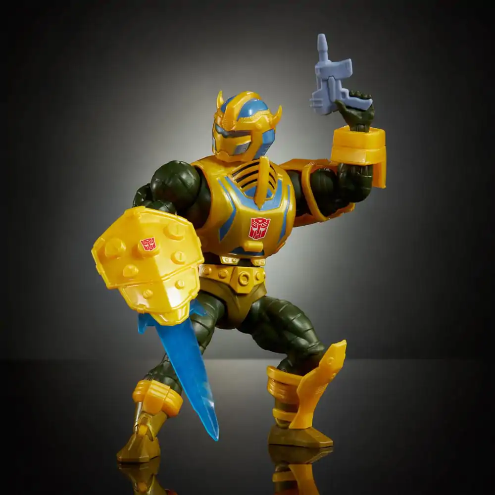 Masters of the Universe x Transformers akcijska figura Bumblebee Armor Man-At-Arms heo evropska ekskluzivna 14 cm fotografija izdelka