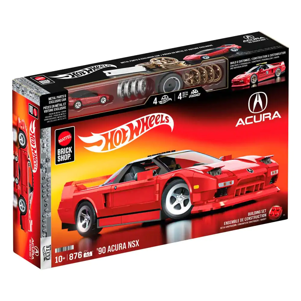 Mattel Brick Shop Hot Wheels Elite Series Komplet za sestavljanje 1/16 '90 Acura NSX fotografija izdelka