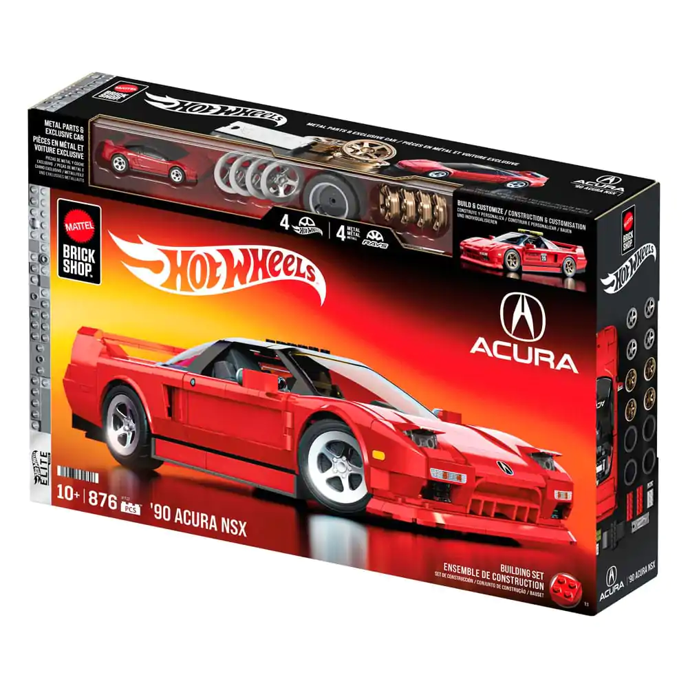 Mattel Brick Shop Hot Wheels Elite Series Komplet za sestavljanje 1/16 '90 Acura NSX fotografija izdelka