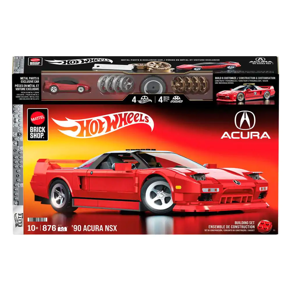 Mattel Brick Shop Hot Wheels Elite Series Komplet za sestavljanje 1/16 '90 Acura NSX fotografija izdelka