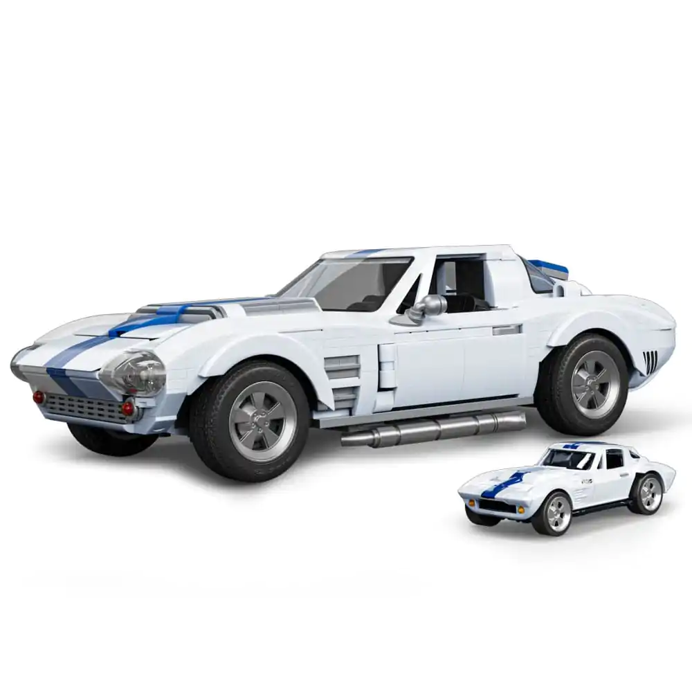 Mattel Brick Shop Hot Wheels Elite Series gradbeni set 1/16 Corvette Grand Sport fotografija izdelka