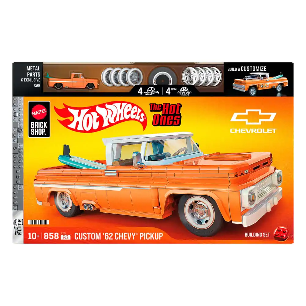 Mattel Brick Shop Hot Wheels Elite Series gradbeni set 1/16 Custom &#039;62 Chevy Pickup fotografija izdelka