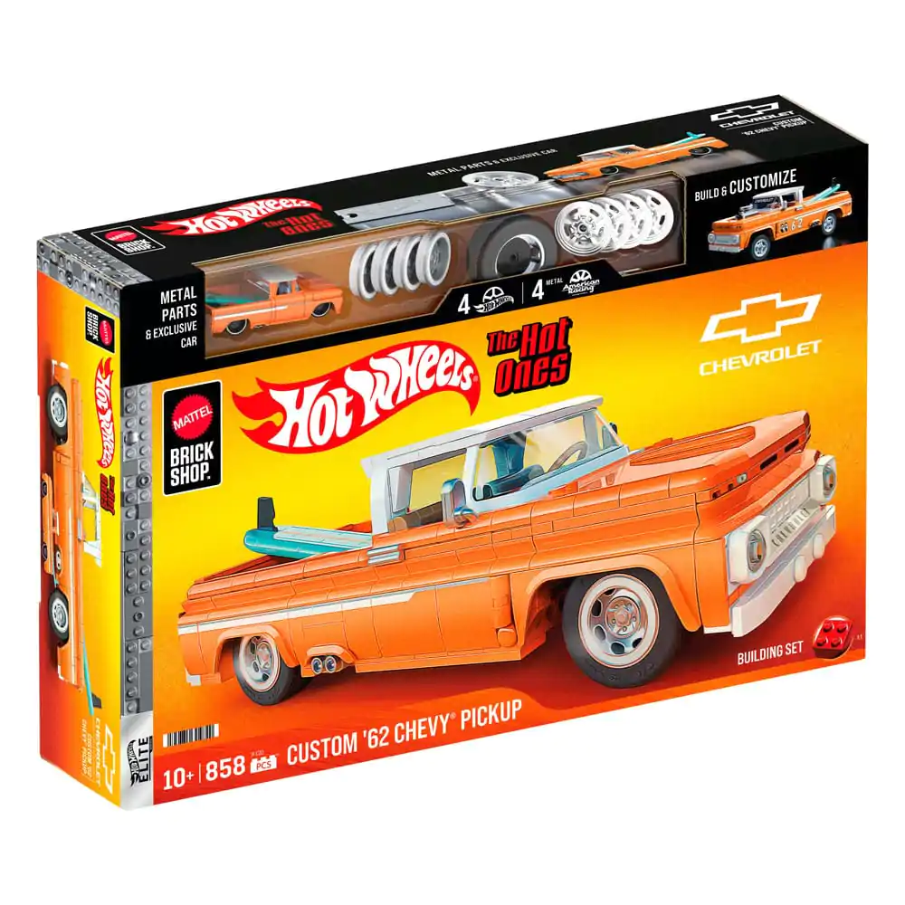 Mattel Brick Shop Hot Wheels Elite Series gradbeni set 1/16 Custom &#039;62 Chevy Pickup fotografija izdelka