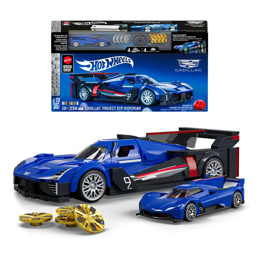 Mattel Brick Shop Hot Wheels Speed Series gradbeni komplet 1/32 Cadillac Project GTP Hypercar fotografija izdelka