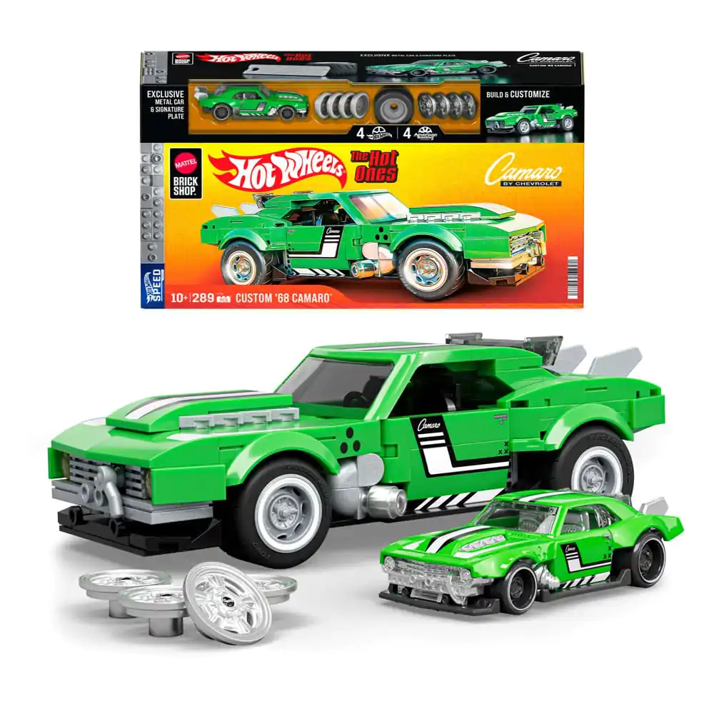 Mattel Brick Shop Hot Wheels Speed Series gradbeni komplet 1/32 Custom &#039;68 Camaro fotografija izdelka