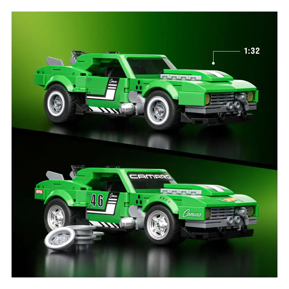 Mattel Brick Shop Hot Wheels Speed Series gradbeni komplet 1/32 Custom &#039;68 Camaro fotografija izdelka