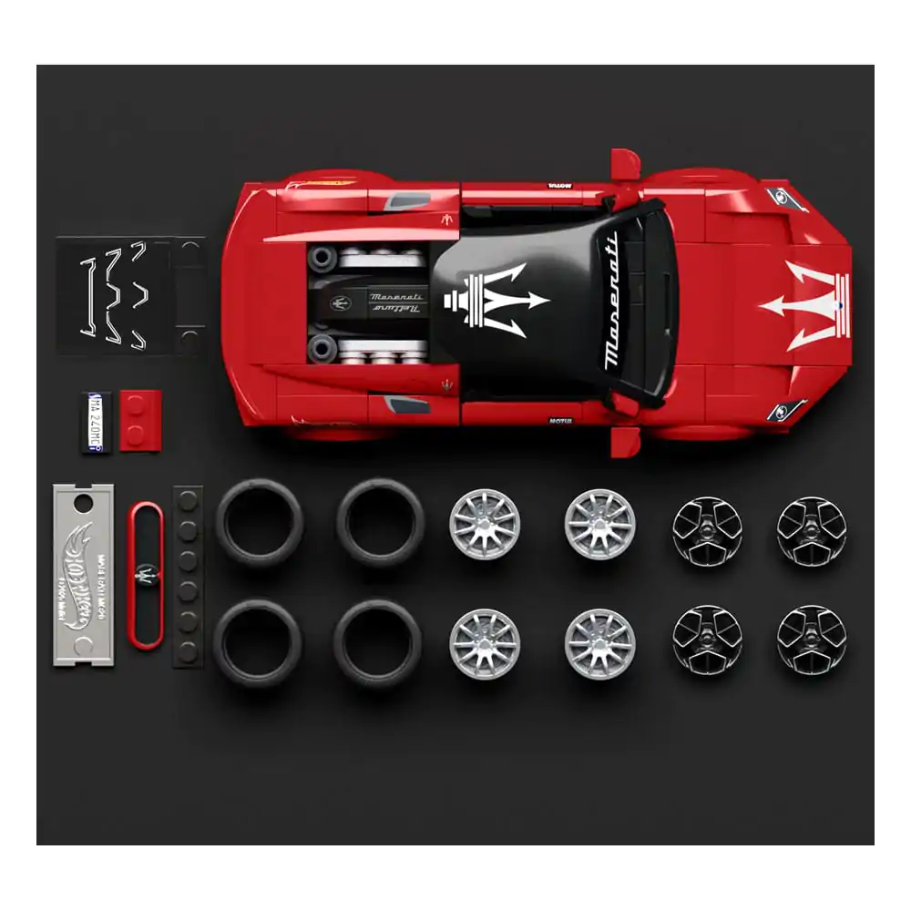 Mattel Brick Shop Hot Wheels Speed Series gradbeni set 1/32 Maserati MC20 fotografija izdelka