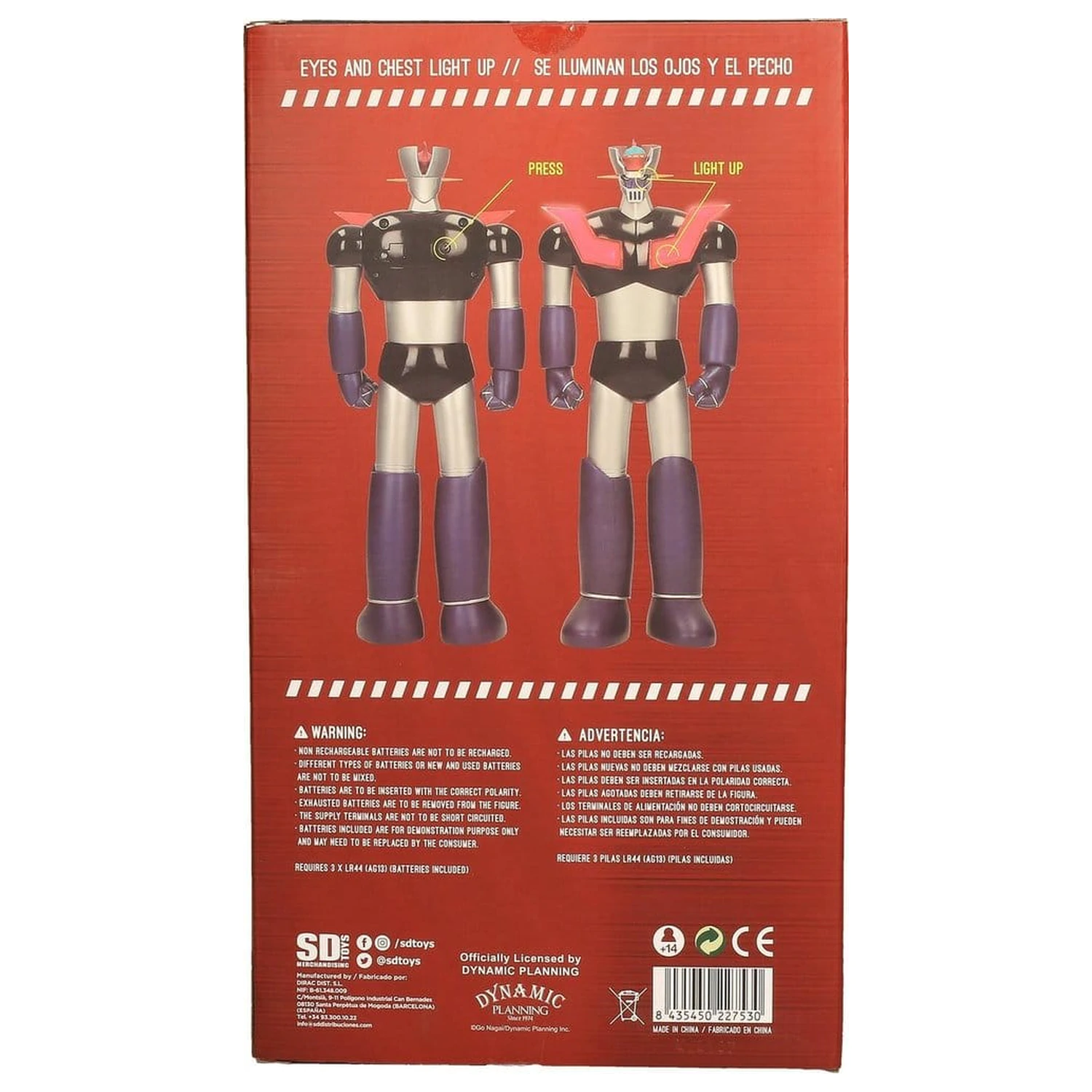 Mazinger Z figura s svetlobo 30cm fotografija izdelka
